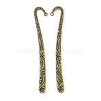 Tibetan Style Bookmarks, Lead Free & Cadmium Free, Antique Bronze, 119X17X3mm, Hole: 3mm(TIBEP-33-AB-LF)