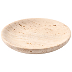 1Pc Flat Round Shape Marble Desktop Storage Tray, Jewelry Keychain Trinket Ornament Organizer for Decoration, with 1Pc Suede Fabric Square Silver Polishing Cloth, Mixed Color, 140x25mm(AJEW-BBC0002-56)