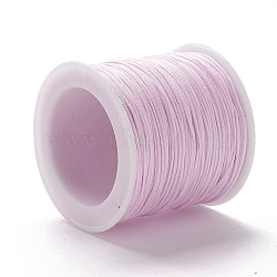 Nylon Thread, DIY Material for Jewelry Making, Lavender Blush, 1mm, 100yards/roll(X-NWIR-K013-B15)