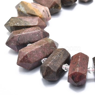 Natural Rhodonite Beads Strands(G-F715-046)-3