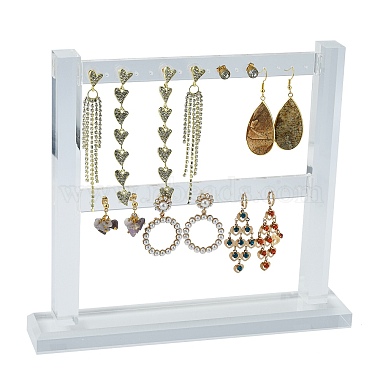 Clear Organic Glass Earring Stands