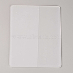 Acrylic Board, Flat Rectangle, Clear, 200x250x4.5mm(TACR-WH0010-01B)