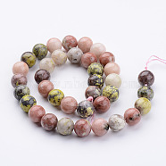 Natural Gemstone Bead Strands, Round, 10~10.5mm, Hole: 1mm, about 37pcs/strand, 15.16 inch(G-K152-07-10mm)