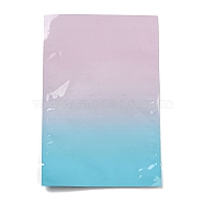Gradient Color Plastic Open Top Bags, Vacuum Sealing Thicken Packing Pouch, Rectangle, Colorful, 18x12x0.01cm(OPP-K001-02B)