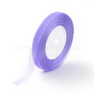 Sheer Organza Ribbon, Wide Ribbon for Wedding Decorative, Medium Purple, 1 inch(25mm), 250Yards(228.6m)(RS25mmY063)