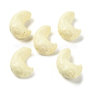 Opaque Resin Decoden Cabochons, Imitation Nut, Cashews, Beige, 25x16.5x10.5mm(RESI-H156-02-01)