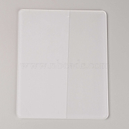 Acrylic Board, Flat Rectangle, Clear, 200x250x4.5mm(TACR-WH0010-01B)