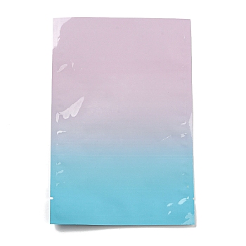 Gradient Color Plastic Open Top Bags, Vacuum Sealing Thicken Packing Pouch, Rectangle, Colorful, 18x12x0.01cm