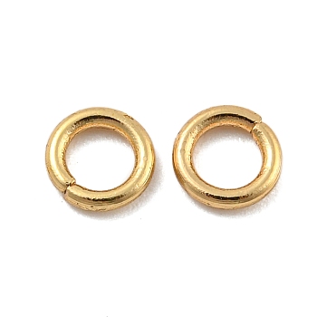 304 Stainless Steel Jump Rings, Soldered Jump Rings, Closed Jump Rings, Golden, 18 Gauge, 5x1mm, Inner Diameter: 3mm
