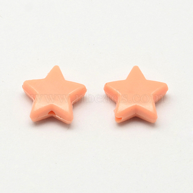 Perles acryliques opaques étoiles(SACR-Q100-M040)-2