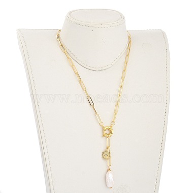Ожерелья лариат с жемчугом кеши и натуральным жемчугом барокко(NJEW-JN03042-01)-5