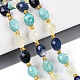 Natural Sodalite & Flower Amazonite & Lemon Quartz Beads Strands(G-N358-04A-07)-1