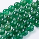 Natural Green Onyx Agate Beads Strands(G-G583-10mm-11)-1