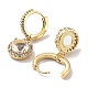 Real 18K Gold Plated Brass Dangle Hoop Earrings(EJEW-L269-041G-02)-2