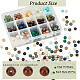 nbeads 375piezas 15 estilos de cuentas de piedras preciosas naturales y sintéticas(G-NB0003-87)-2