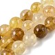 Natural Yellow Hematoid Quartz Beads Strands(G-K365-D01-12mm)-2