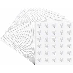 PVC & Paper Sticker Labels, Adhesive Stickers, for Scrapbooking Making, Rooster Pattern, 100x80x0.2mm, Sticker: 12x12mm, 30pcs/sheet(DIY-WH0374-67D)