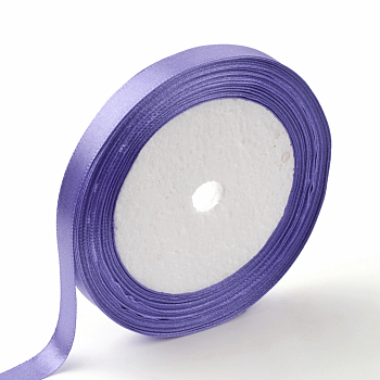 Single Face Satin Ribbon, Polyester Ribbon, Medium Slate Blue, 1 inch(25mm) wide, 25yards/roll(22.86m/roll), 5rolls/group, 125yards/group(114.3m/group)