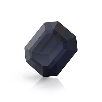 Preciosa&reg MAXIMA Crystal Fancy Stones, Czech Crystal, 435 34 222 Octagon, Dura Foiling, 30280 Dark Indigo, 8x6mm