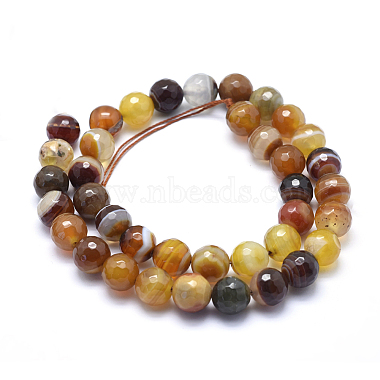 Natural Striped Agate/Banded Agate Beads(G-J371-02-12mm)-2