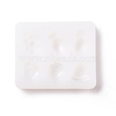 DIY Grape & Pineapple & Peach & Strawberry & Carrot Shape Cabochon Silicone Molds(SIMO-B001-02)-3