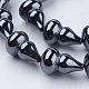 Non-magnetic Synthetic Hematite Beads Strands(G-P341-37-11x17mm)-1