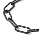304 bracelet chaîne trombones en acier inoxydable pour femme(BJEW-H541-07EB)-2
