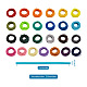 Craftdady 25 faisceaux 25 couleurs cordon en polyester ciré(YC-CD0001-03B)-5