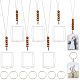 8Pcs Plastic Badge Holder Pendant Decoration(HJEW-CA0001-19)-1