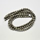 Natural Pyrite Round Beads Strands(G-F197-07-10mm)-3