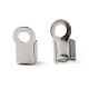 304 Stainless Steel Fold Over Crimp Cord Ends(STAS-M009-01A)-1