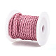Braided Cowhide Leather Cord(NWIR-N005-01D-5mm)-2