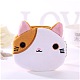 Cute Cat Velvet Zipper Wallets with Tag Chain(ANIM-PW0002-26F)-1