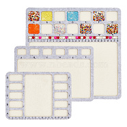 3Pcs 3 Styles Felt Bead Design Boards Sets, Silver, 15~29.8x20~29.9x0.55~0.6cm, 1pc/style(TOOL-BC0002-26)