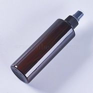 PET Plastic Portable Spray Bottle, Refillable Mist Pump, Perfume Atomizer, Coconut Brown, 18.7x5cm, Capacity: about 250ml(X-MRMJ-WH0009-01-250ml)
