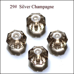 Imitation Austrian Crystal Beads, Grade AAA, Faceted, Octagon, BurlyWood, 10x7mm, Hole: 0.9~1mm(SWAR-F083-8x10mm-29)