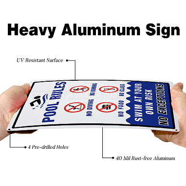Уф-защищенный и водонепроницаемый алюминиевый предупреждающие знаки(AJEW-GL0001-05C-10)-4
