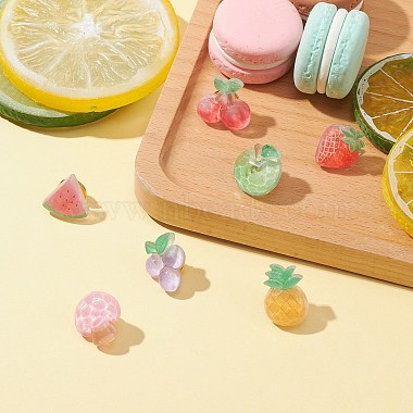 Resin Fruit Brooches(JEWB-BR00108)-2