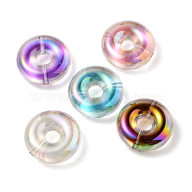 UV Plating Rainbow Iridescent Acrylic Beads(X-OACR-P010-17)-2