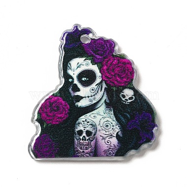 pendentifs acryliques d'halloween(SACR-B004-05B)-2