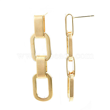 Brass Cable Chain Tassel Earrings(X-KK-S356-352-NF)-2