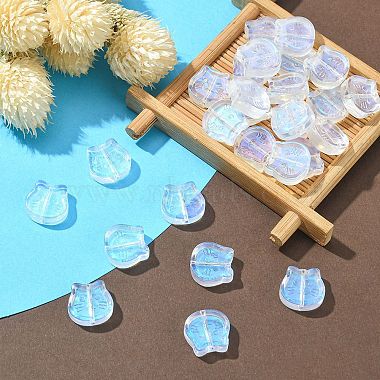 35Pcs Transparent Spray Painted Glass Beads(GLAA-YW0001-77)-6