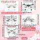 Olycraft 5 Sheets 5 Style Self Adhesive Resin Rhinestone Face Gems Stickers(AJEW-OC0003-76)-2