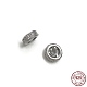 Rhodium Plated 925 Sterling Silver Spacer Beads(STER-K176-09P-01)-1