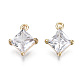 Brass Micro Pave Clear Cubic Zirconia Charms(KK-T056-65G-NF)-1