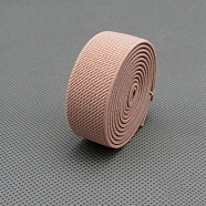 Flat Elastic Rubber Cord/Band, Webbing Garment Sewing Accessories, Dark Salmon, 20mm(OCOR-WH0058-30-05)