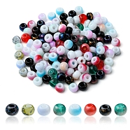 6/0 Glass Seed Beads, Round Hole, Rondelle, Mixed Color, 4~4.5x3~4mm, Hole: 0.8~1.5mm, 10g/box(SEED-YW0002-12)
