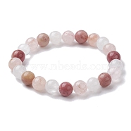 Natural Mixed Gemstone Round Beaded Stretch Bracelets for Women, Inner Diameter: 2 inch(5.05cm)(BJEW-JB10086-04)