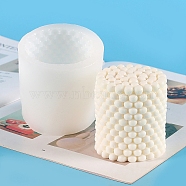 Column Food Grade Silicone Candle Molds, For Candle Making, White, 7.7x8.5cm(PW-WG80832-01)