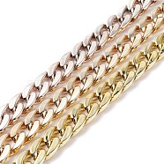 CCB Plastic Curb Chains, Twisted Chains, Mixed Color, 23.5x17x6mm(KY-XCP0001-13)